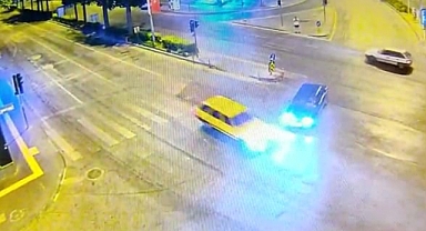 Kahramanmaraş’ta trafik kazası kamerada