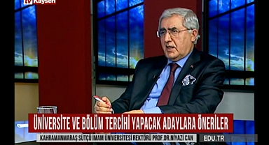 Rektör Can, Kayseri TV’de KSÜ ve Kahramanmaraş’ı Anlattı