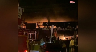 Elbistan’da korkutan mağaza yangını