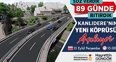 Kanlıdere’nin Yeni Köprüsü Hizmete Alınıyor