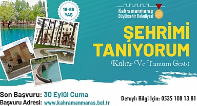 Şehrimi Tanıyorum’un Başvuru Süresi Uzatıldı