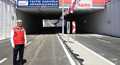 Tevfik Kadıoğlu Köprülü Kavşağı Trafiğe Açılıyor