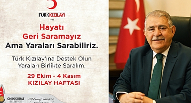 Başkan Mahçiçek’ten Kızılay Haftası mesajı