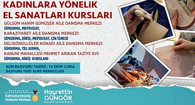 Büyükşehir’in El Sanatları Kurslarında Kayıtlar Başladı
