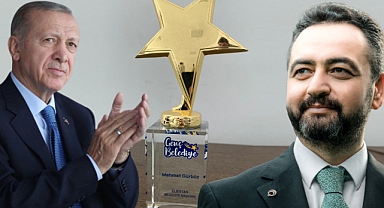 Cumhurbaşkanı Erdoğan’dan Başkan Gürbüz’e ödül