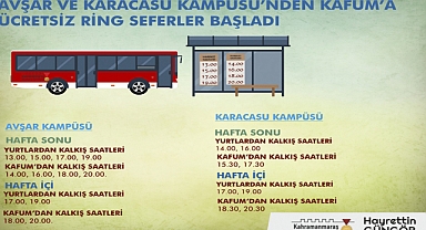 Kampüsten Kitap Fuarına Ücretsiz Ring Seferleri Başladı