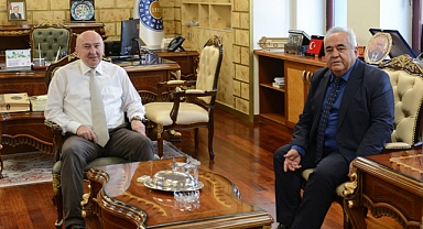 KİÜ Rektörü Özgül, KSÜ Rektörü Yasım’ı Ziyaret Etti