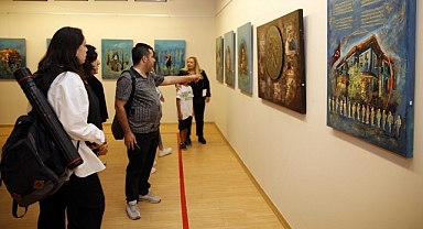 Zaman Sızlar Temalı Resim Sergisine Yoğun İlgi