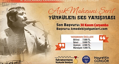 Âşık Mahzuni Şerif Türküleri Ses Yarışması'nda Başvuru Süresi Uzatıldı