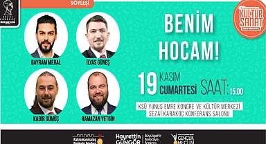 Benim Hocam ekibi Kahramanmaraş'ta gençlerle buluşacak