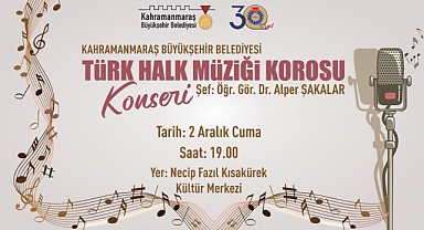 Büyükşehir’in Türk Halk Müziği Korosu Sahne Alacak