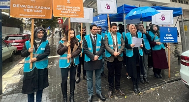 Deva Partisi Kadına Şiddete Karşı Sokakta