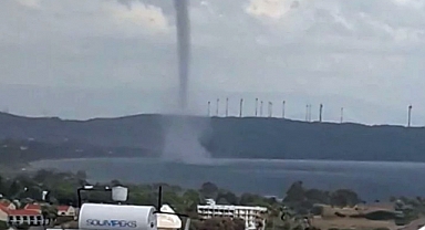 Muğla Datça'da dev hortum korkuttu!