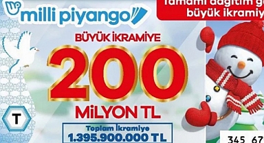 Yılbaşında dağıtım garantili büyük ikramiye 200 milyon TL!