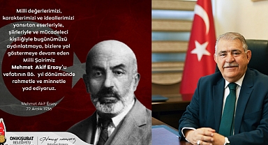 Başkan Mahçiçek’ten Mehmet Akif Ersoy’u Anma Haftası mesajı