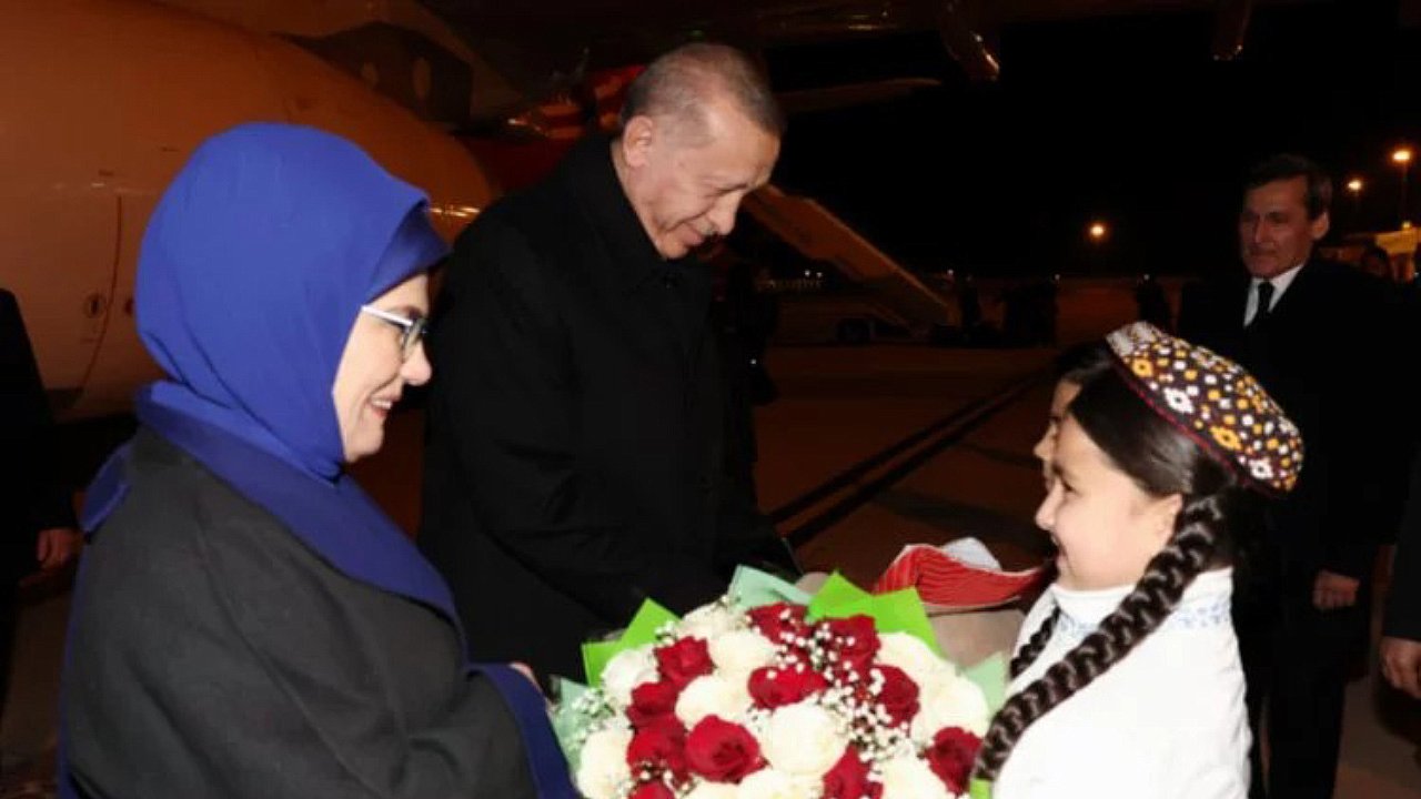 Cumhurbaşkanı Erdoğan Türkmenistan’da