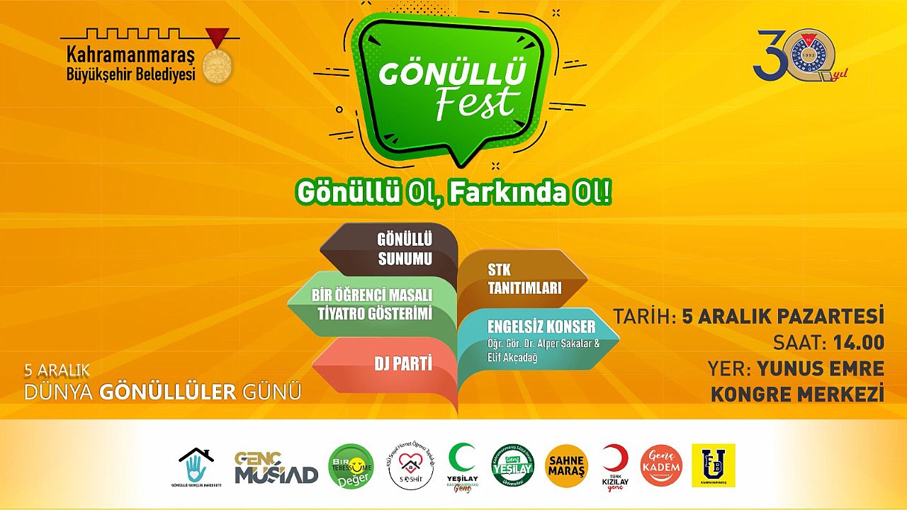 Gönüllü Fest Katılımcılarını Bekliyor