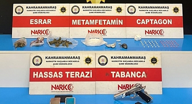 Kahramanmaraş’ta Uyuşturucu Ticareti Yapan 3 Kişi Yakalandı
