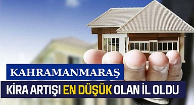Kahramanmaraş Yıllık Kira Artış Oranında En Düşük İl Oldu