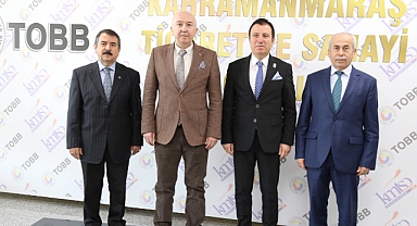 KSÜ Rektörü Yasım’dan KMTSO Başkanı Buluntu’ya Hayırlı Olsun Ziyareti