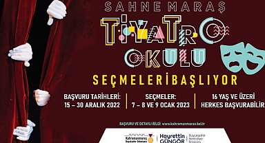 Sahne Maraş Tiyatro Okulu’na Ön Kayıtlar Başlıyor