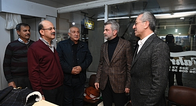 Görgel ve Güngör Yenişehir İş Hanı'ndaki Esnafları Ziyaret Etti