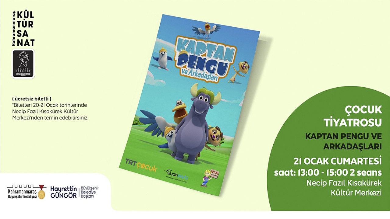 Kaptan Pengu ve Arkadaşları Minik İzleyicilerini Bekliyor