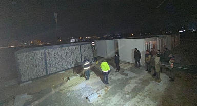 Afşin’de Konteyner Kent Kurulumuna Başlandı