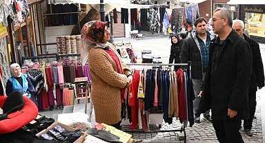 Başkan Güngör, Kapalı Çarşı Esnafını Ziyaret Etti