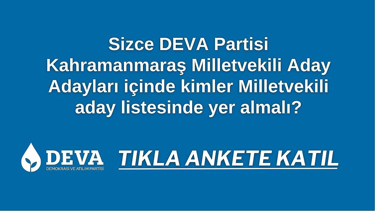 DEVA Partisi ANKET