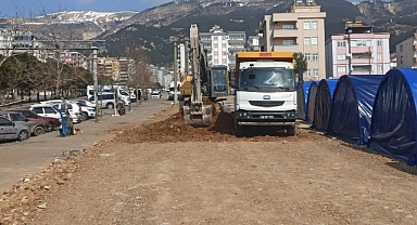 Geçici Konaklama Alanlarında Alt ve Üstyapı Çalışmaları Sürüyor