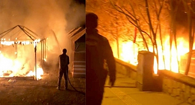 Kahramanmaraş’ta çadır yangını!