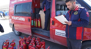 Kahramanmaraş’ta Geçici Barınma Merkezlerinde Yangına Karşı Tedbirler Alınıyor