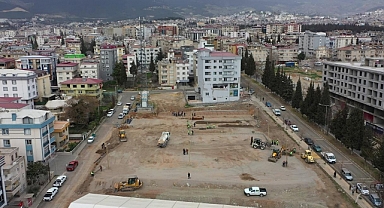 Kahramanmaraş'ta Prefabrik Çarşı’da Altyapı Tamamlanıyor