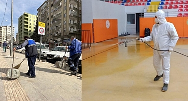 Kahramanmaraş’ta temizlik ve dezenfeksiyon çalışmaları yoğunlaştı