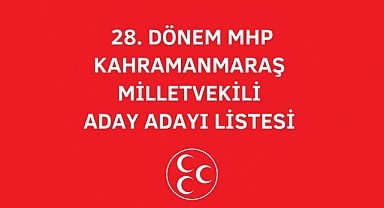 MHP Kahramanmaraş Milletvekili Aday Adayı Listesi