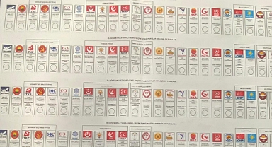 1 metrelik oy pusulaları basıma girdi