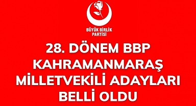 28. Dönem BBP Kahramanmaraş milletvekili adayları belli oldu