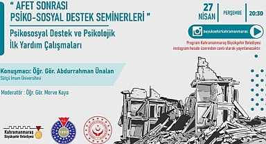 Afet Sonrası Psiko-Sosyal Destek Seminerleri Sürüyor