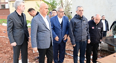 Başkan Güngör, Şiddetli Fırtınanın Vurduğu Pazarcık’ı Ziyaret Etti