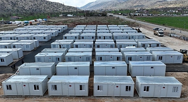 Büyükşehir Nurhak’ta Konteyner Kentin Alt ve Üstyapısını Tamamlıyor