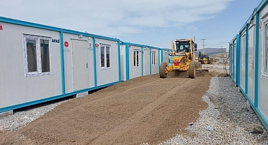 Göksun Konteyner Kentte Alt ve Üstyapı Çalışmaları Sürüyor