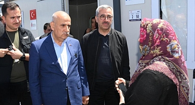 Güngör ve Kirişci’den Karacasu Konteyner Kente Ziyaret