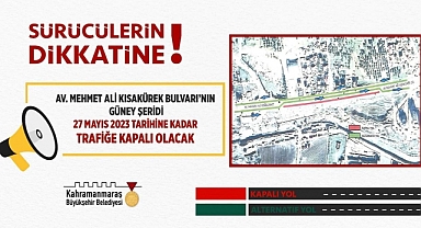 Kahramanmaraş'ta Sürücülerin Dikkatine!