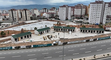 Kuzey Park Geçici Esnaf Çarşısı Tamamlanıyor