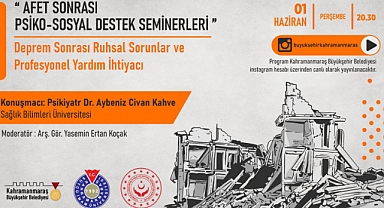 Psikiyatrist Dr. Kahve, Deprem Sonrası Ruhsal Sorunlarla Başa Çıkmayı Anlatacak
