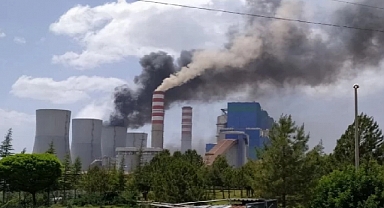 Afşin-Elbistan Termik Santrali’nde yangın paniği