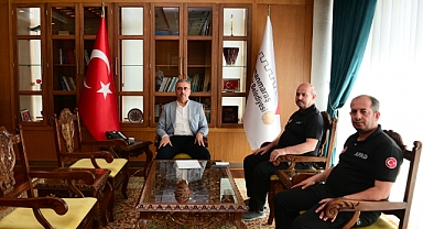 Başkan Güngör, AFAD İl Müdürü Temur ile Bir Araya Geldi