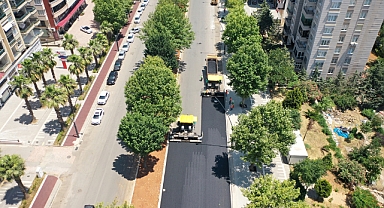 Binevler Bölgesi Cadde Yenileme Çalışmalarında Asfalt Serimi de Başladı