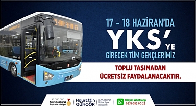 Büyükşehir’den YKS’ye Girecek Öğrencilere Ücretsiz Ulaşım Desteği